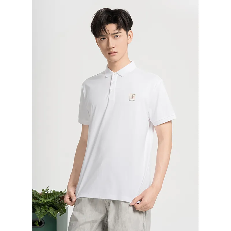 CAISEDI T Shirts Men White-5