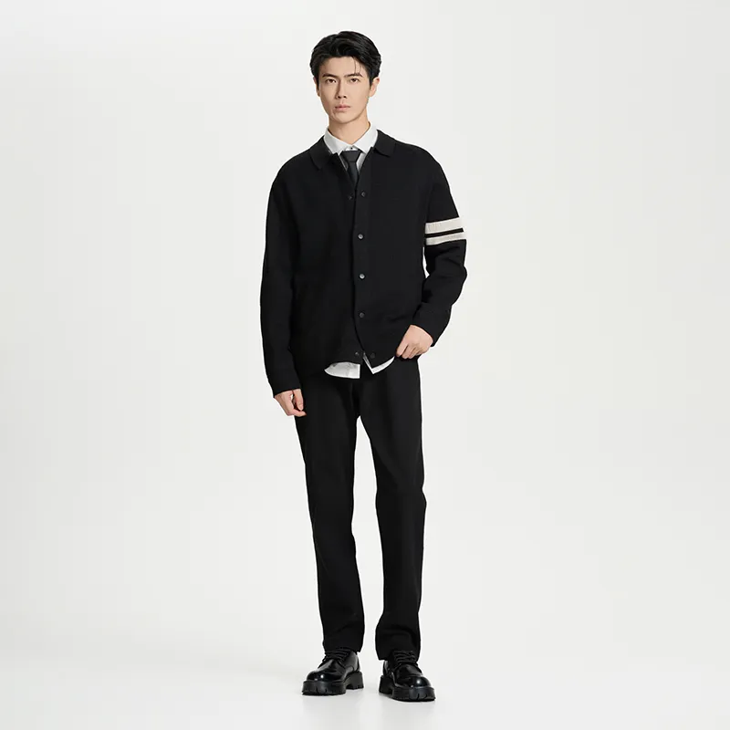 CAISEDI FW24 Sweater M 3XL Men's Black-3