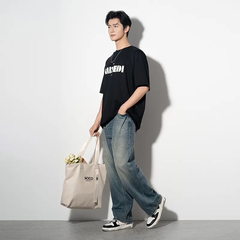 CAISEDI T Shirts Men Black-3