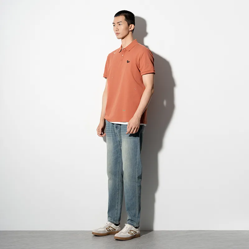 CAISEDI T Shirts Men Caramel-3