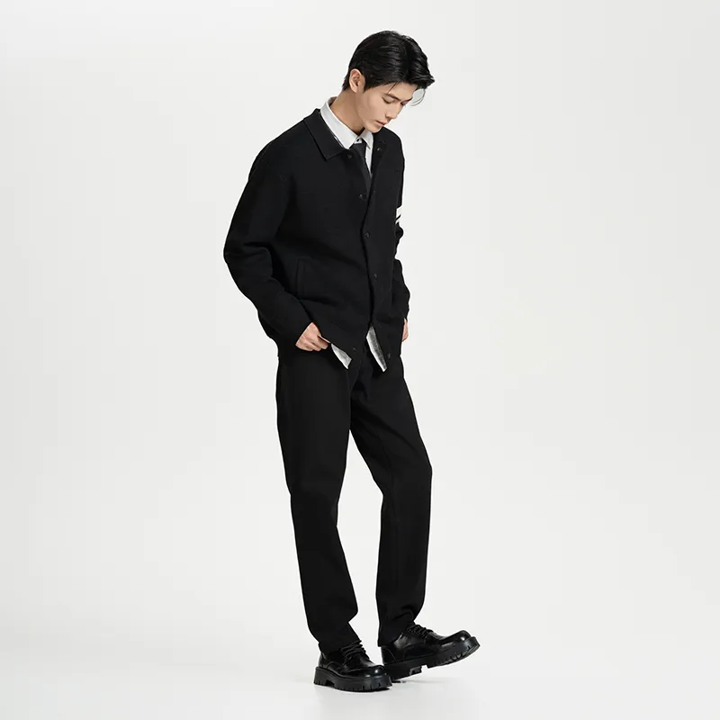 CAISEDI FW24 Sweater M 3XL Men's Black-4