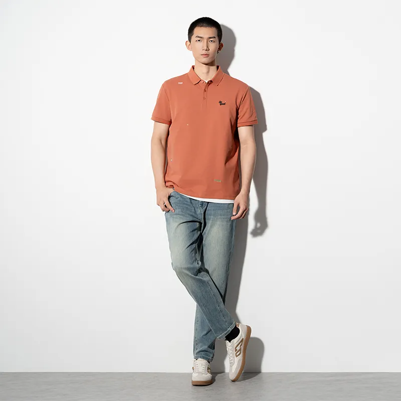 CAISEDI T Shirts Men Caramel-2