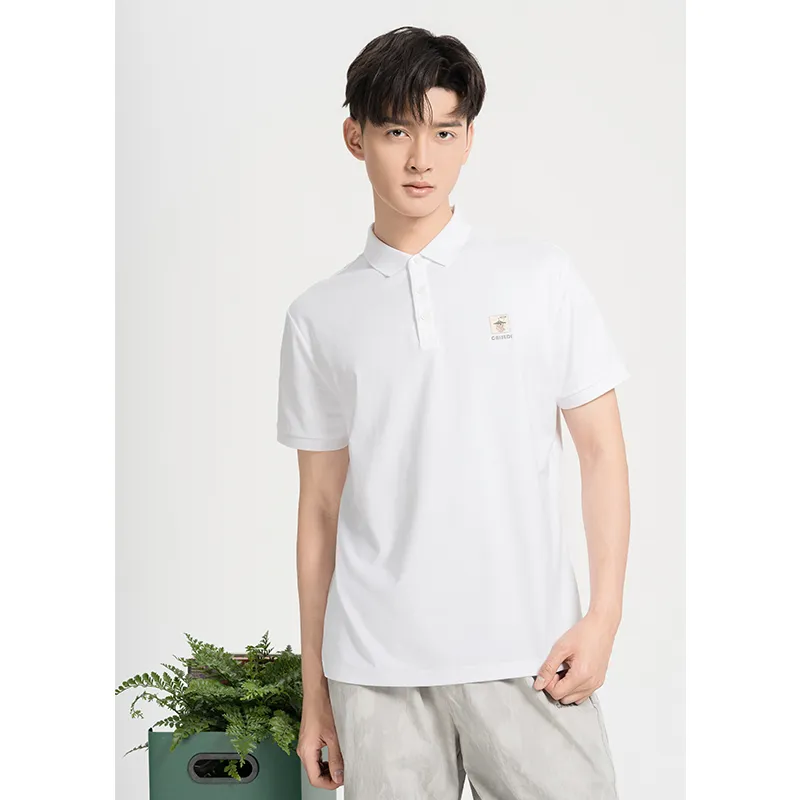 CAISEDI T Shirts Men White-4