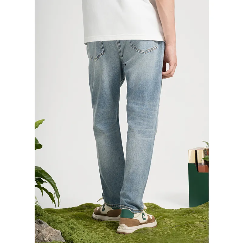CAISEDI Jeans Men Blue-4