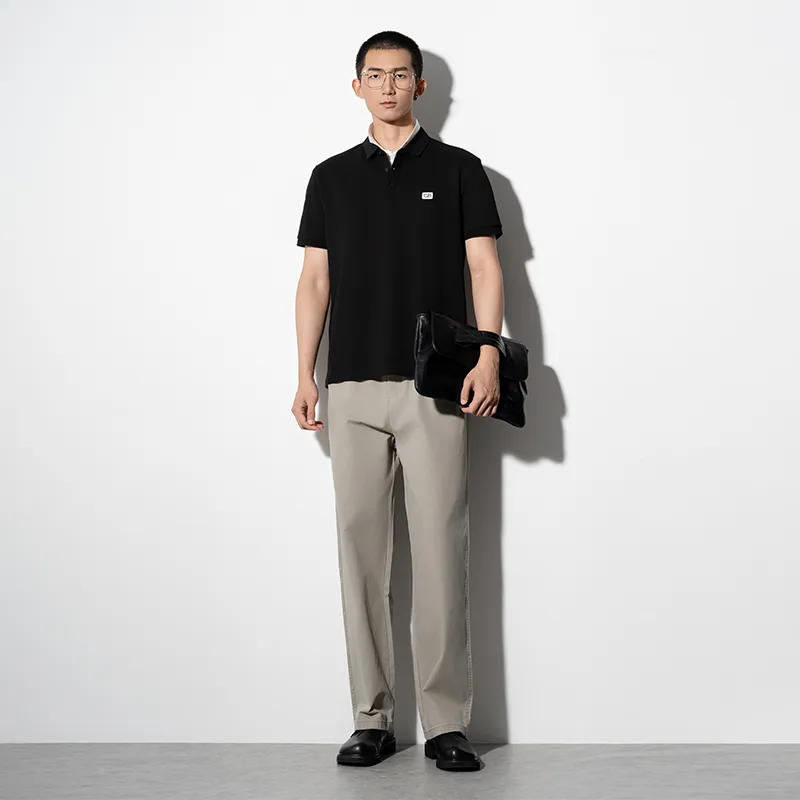 CAISEDI T Shirts Men Black-2