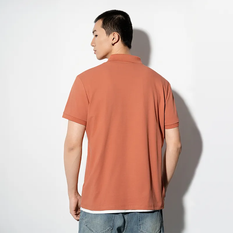 CAISEDI T Shirts Men Caramel-5