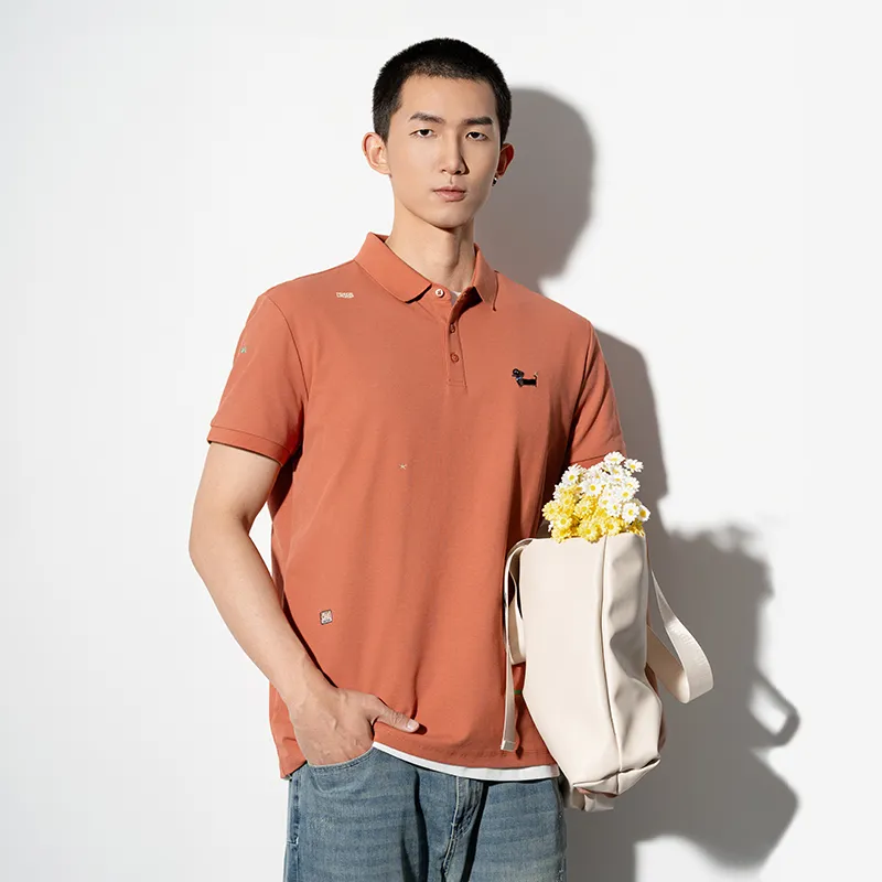 CAISEDI T Shirts Men Caramel-4