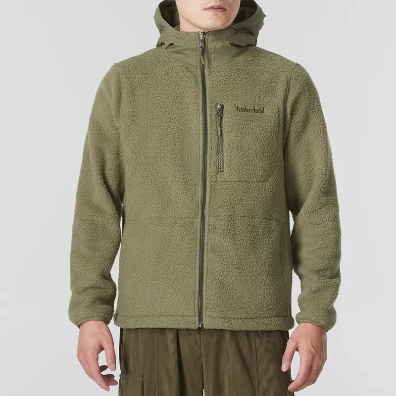 Timberland Windproof Wear Resistant Warm Windbreaker Jacket Men's Green-2
