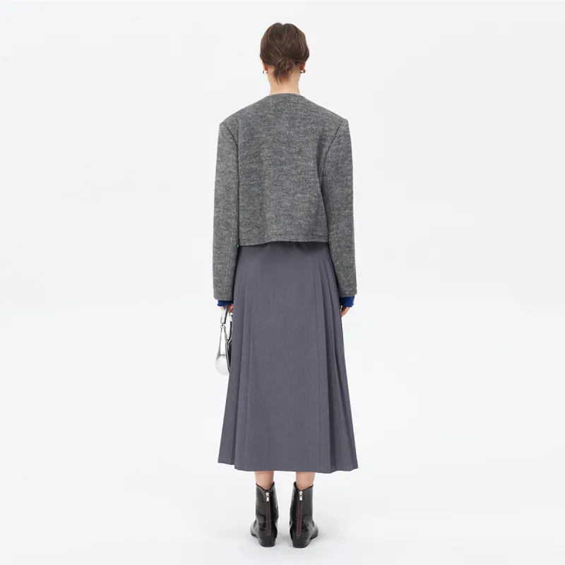 Self Who Coat Women's Industrial Gray-1