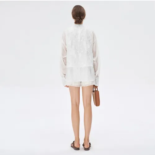 Self Who Shirt Women's Moon White