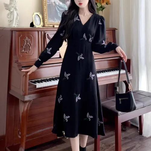 UNION REMOVE Long-Sleeved Dresses Women's Black