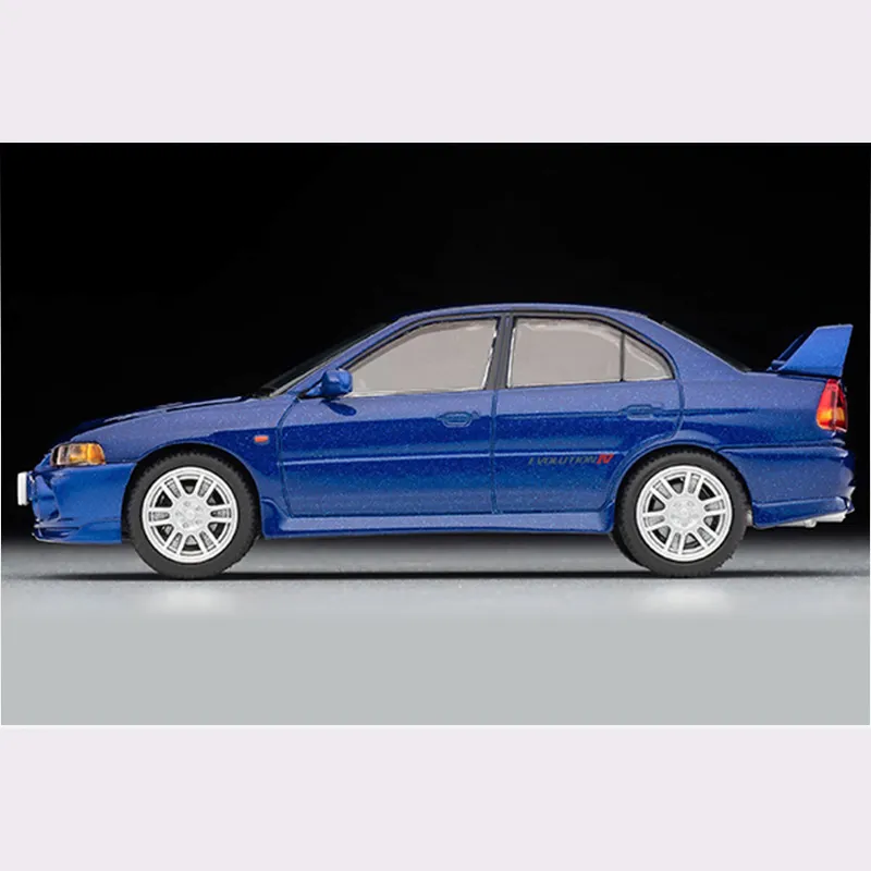 TAKARA TOMY 1 64 Nissan Mitsubishi Lancer EVO GSR N186e Alloy Car Hobby Model Ornament Assembled Models-4