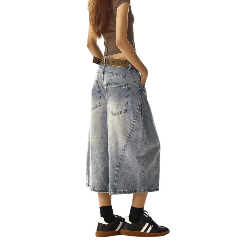 Weles Denim Shorts Unisex Blue-3