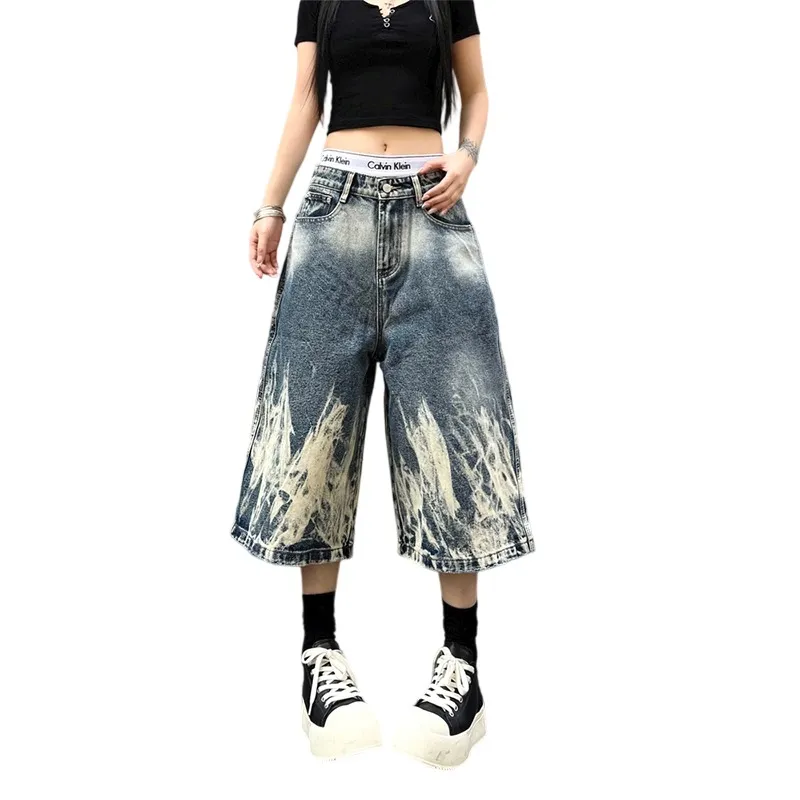 Weles Denim Shorts Unisex Blue-5