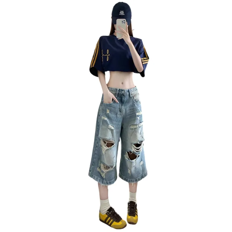 Weles Denim Shorts Unisex Blue-2
