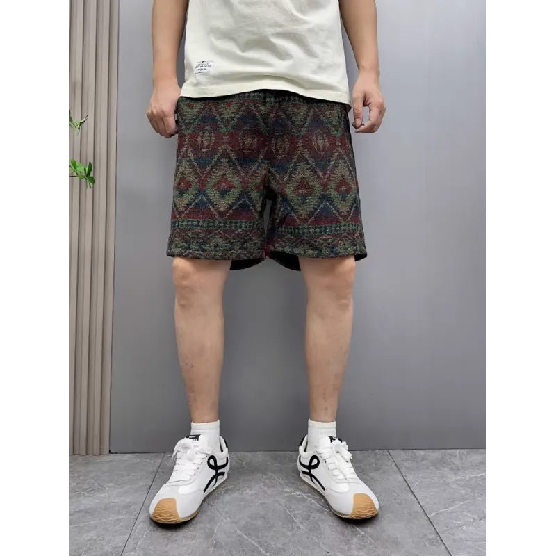 Weles Casual Shorts Unisex Elegant Cyan-4