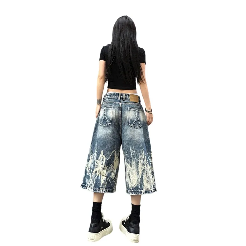 Weles Denim Shorts Unisex Blue-7
