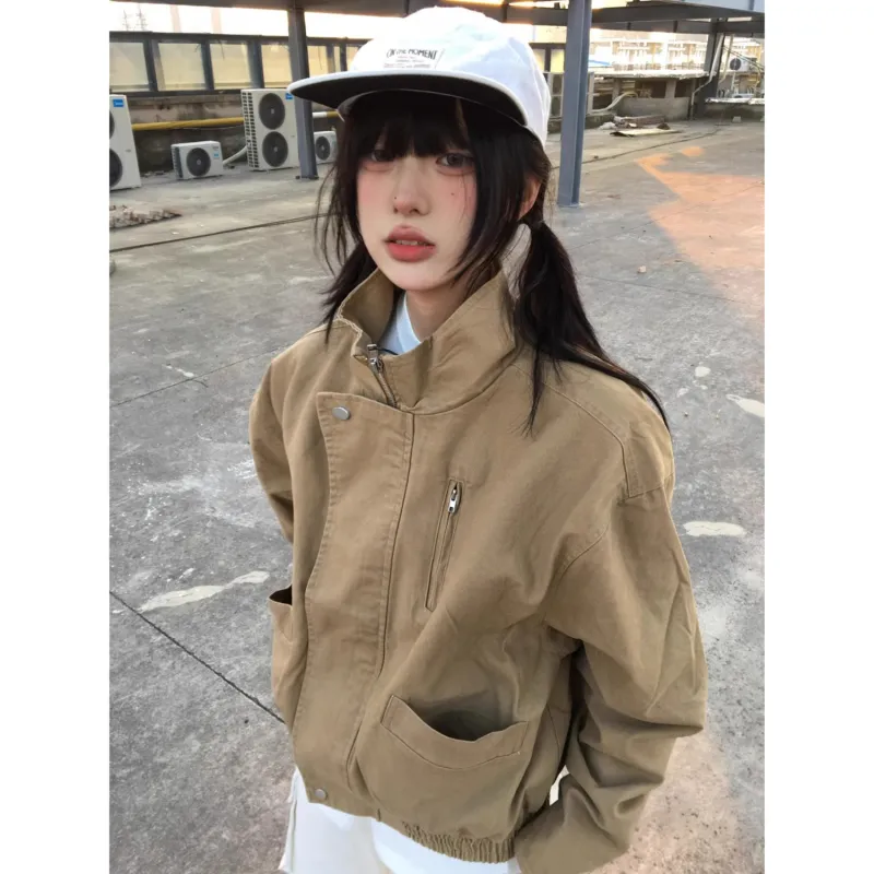 Weles Jackets & Coats Unisex Khaki-1