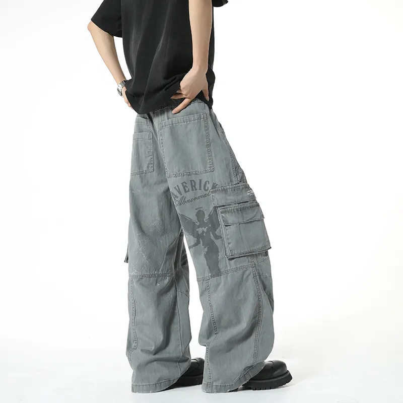 Weles Casual Pants Unisex Gray-5