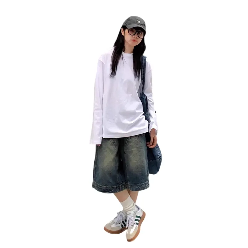 Weles Denim Shorts Unisex Vintage Blue-6