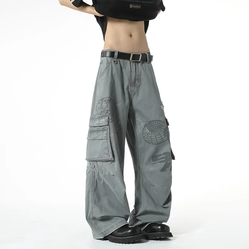 Weles Casual Pants Unisex Gray-4