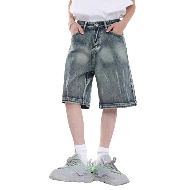 Weles Denim Shorts Unisex Blue-1