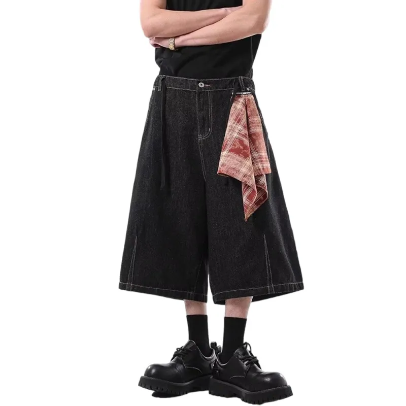 Weles Denim Shorts Unisex Black-2