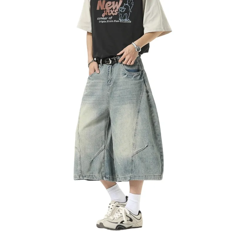 Weles Denim Shorts Unisex Blue-2