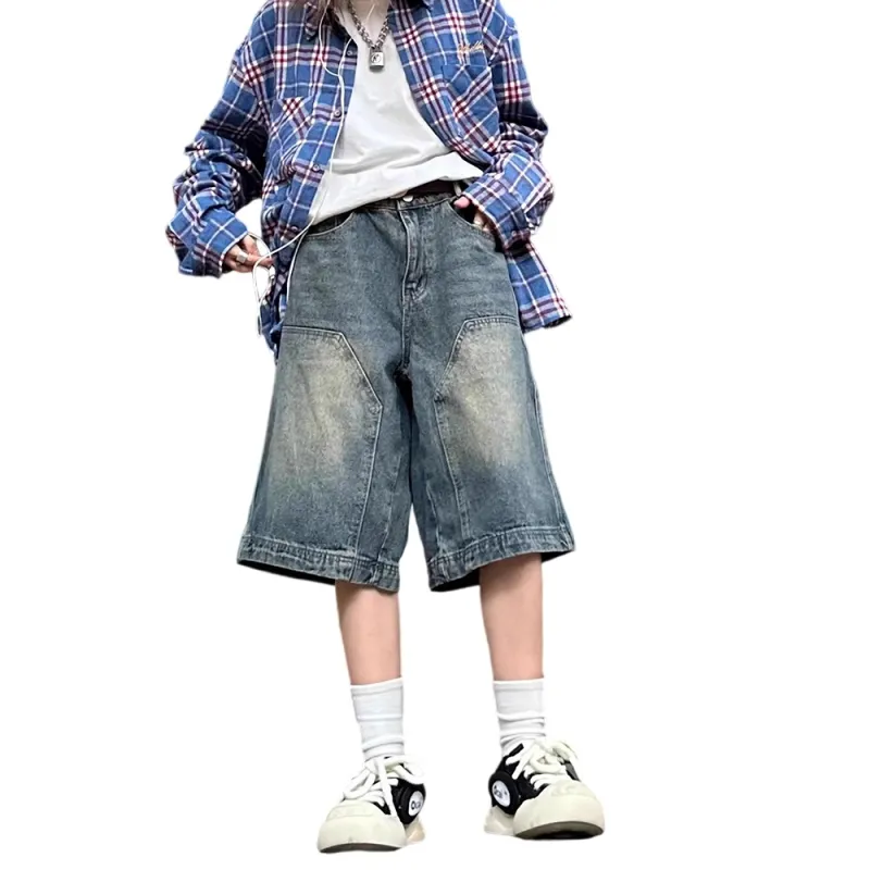 Weles Denim Shorts Unisex Vintage Blue-2