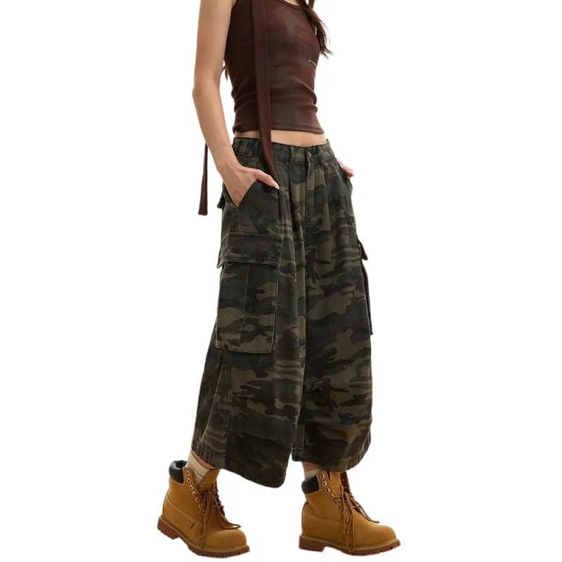 Weles Denim Shorts Unisex Camouflage-1