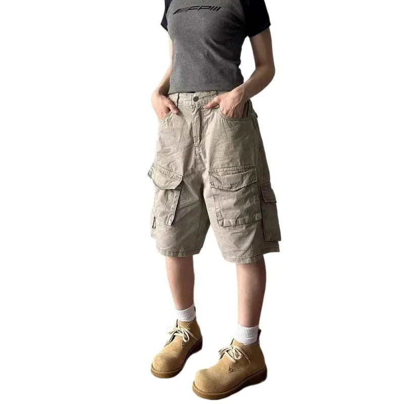 Weles Casual Shorts Unisex Khaki-3