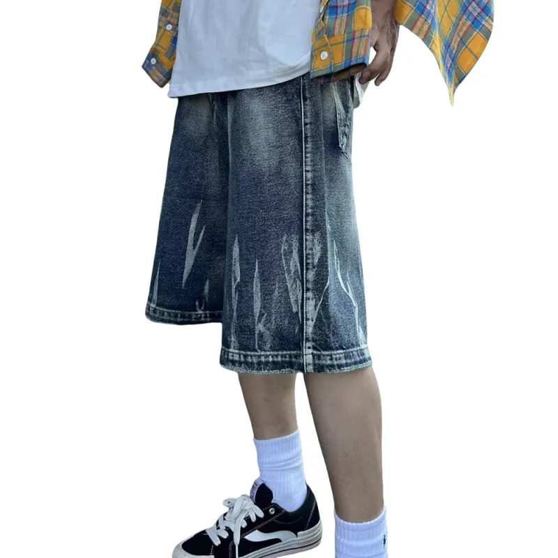 Weles Denim Shorts Unisex Blue-2