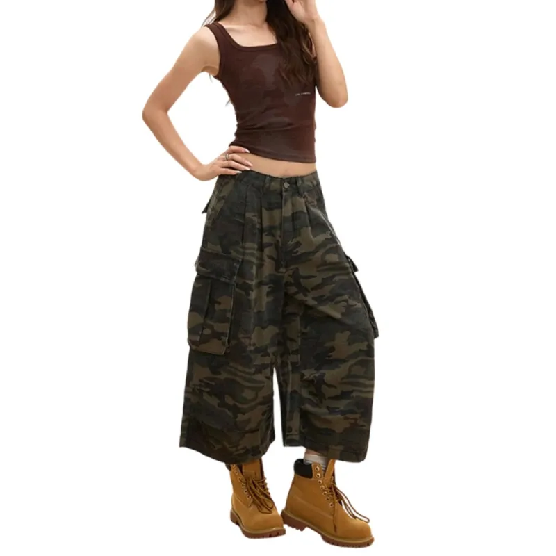 Weles Denim Shorts Unisex Camouflage-2