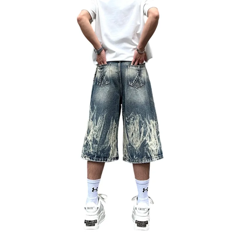 Weles Denim Shorts Unisex Blue-7