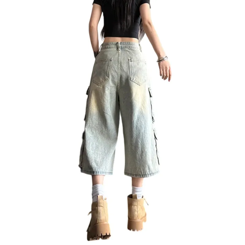 Weles Denim Shorts Unisex Blue-4