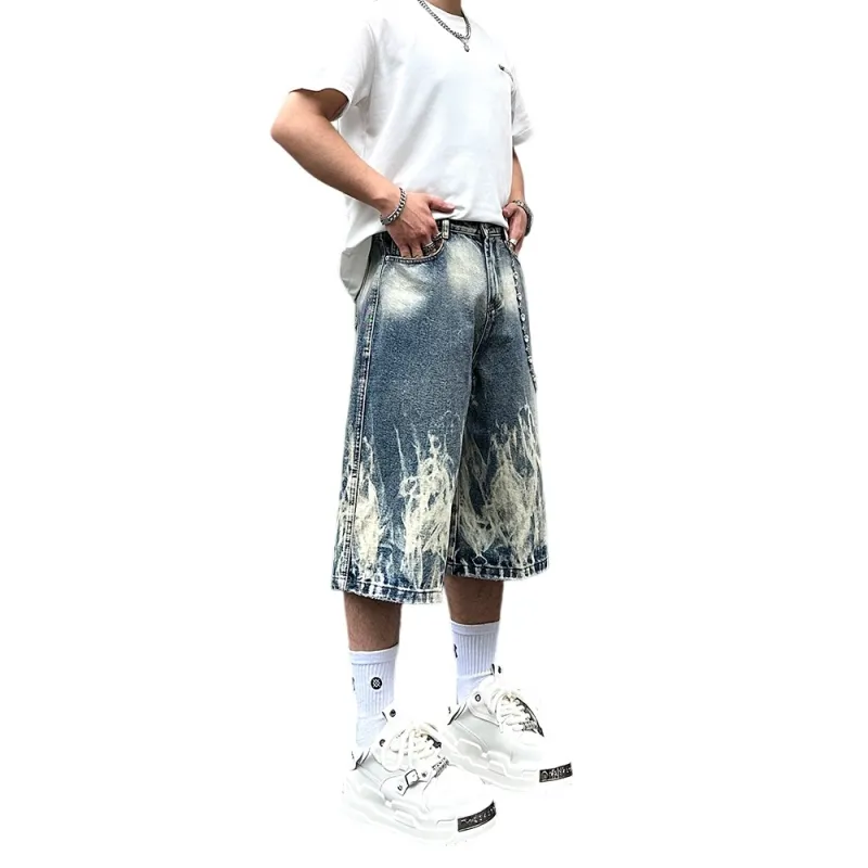 Weles Denim Shorts Unisex Blue-2
