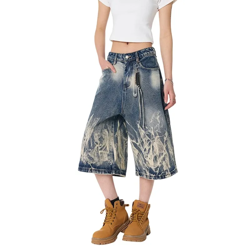 Weles Denim Shorts Unisex Blue-1
