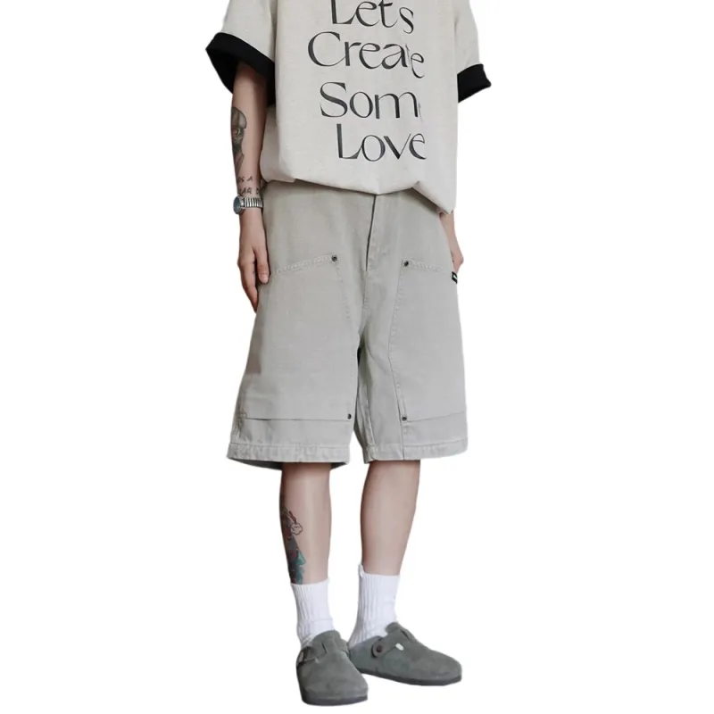 Weles Casual Shorts Unisex Light Gray-4