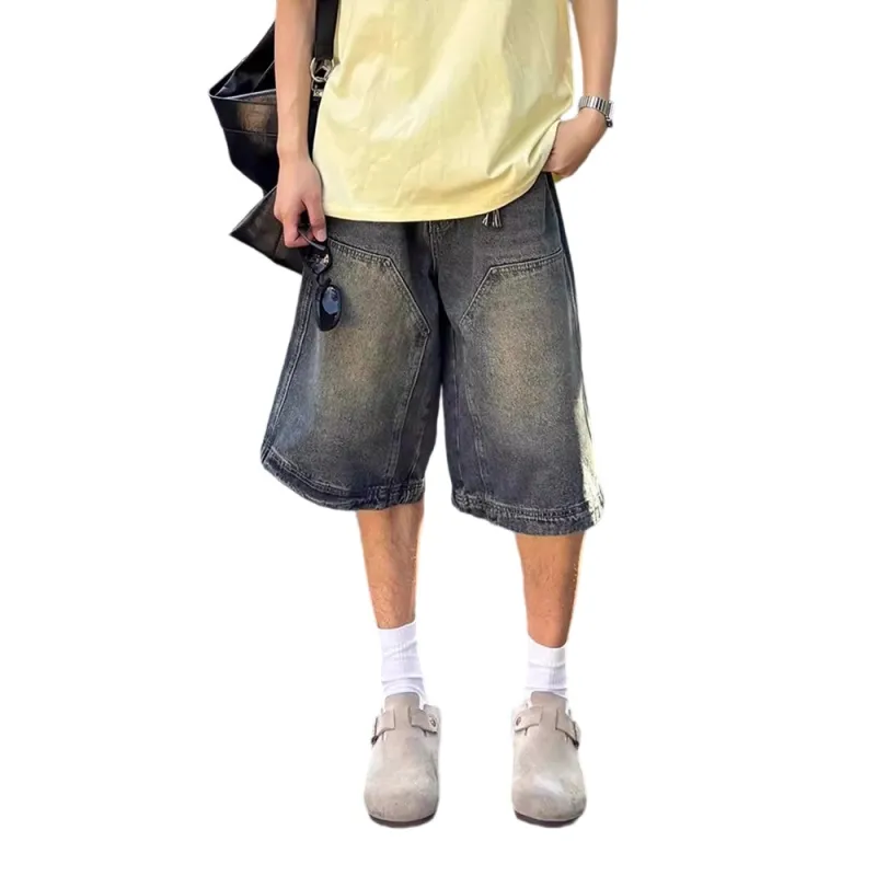 Weles Denim Shorts Unisex Vintage Blue-1