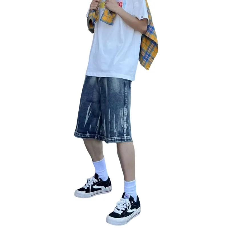 Weles Denim Shorts Unisex Blue-1
