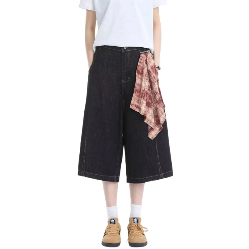 Weles Denim Shorts Unisex Black-4