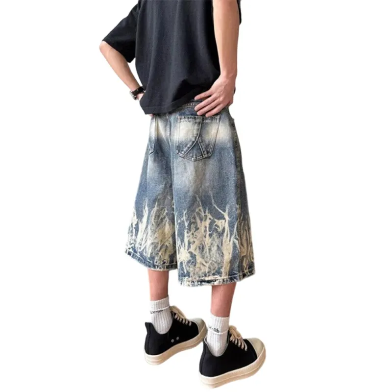 Weles Denim Shorts Unisex Blue-6
