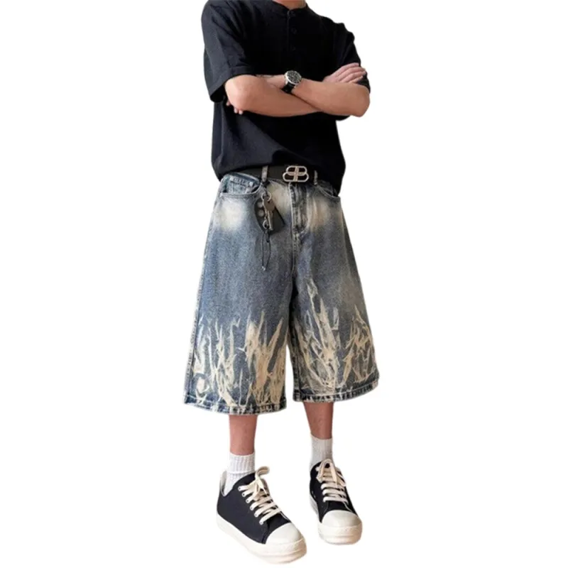 Weles Denim Shorts Unisex Blue-4