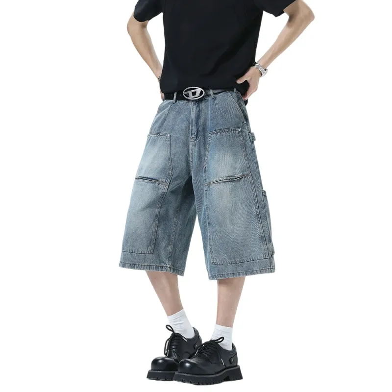 Weles Denim Shorts Unisex Blue-2