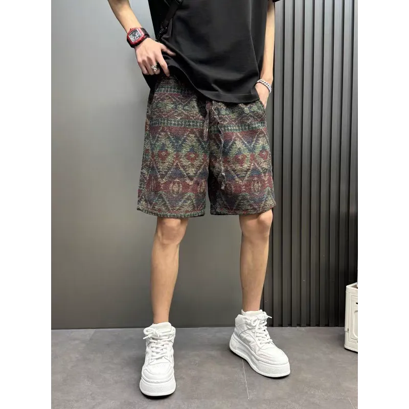 Weles Casual Shorts Unisex Elegant Cyan-3