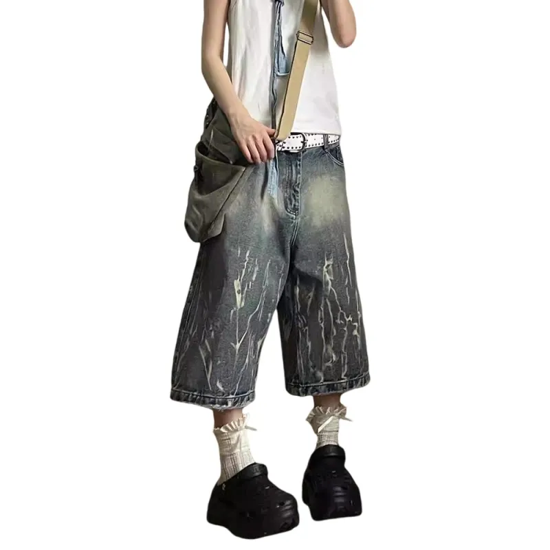 Weles Denim Shorts Unisex Blue-4
