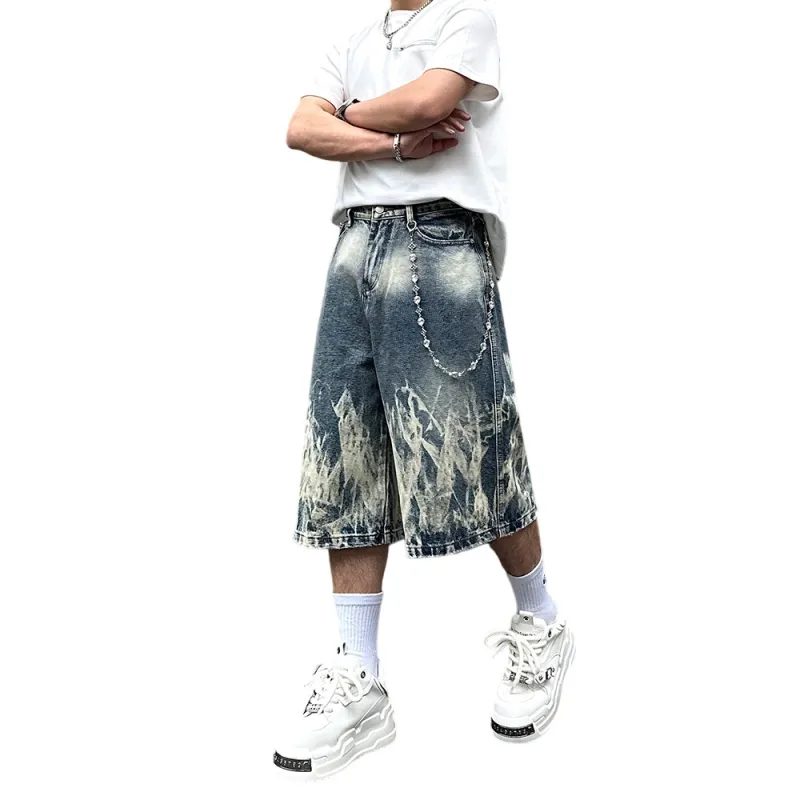 Weles Denim Shorts Unisex Blue-1
