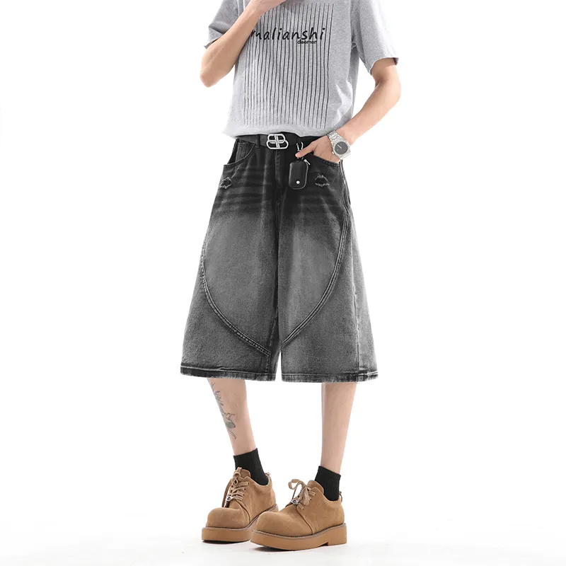 Weles Denim Shorts Unisex-6