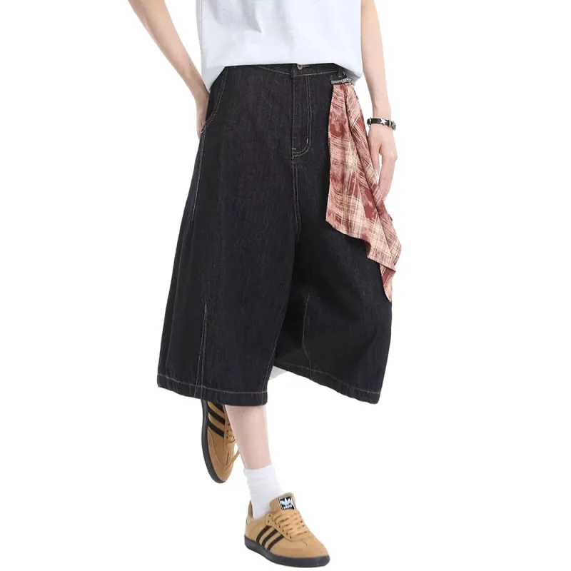 Weles Denim Shorts Unisex Black-3