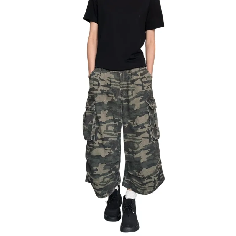 Weles Denim Shorts Unisex Camouflage-5